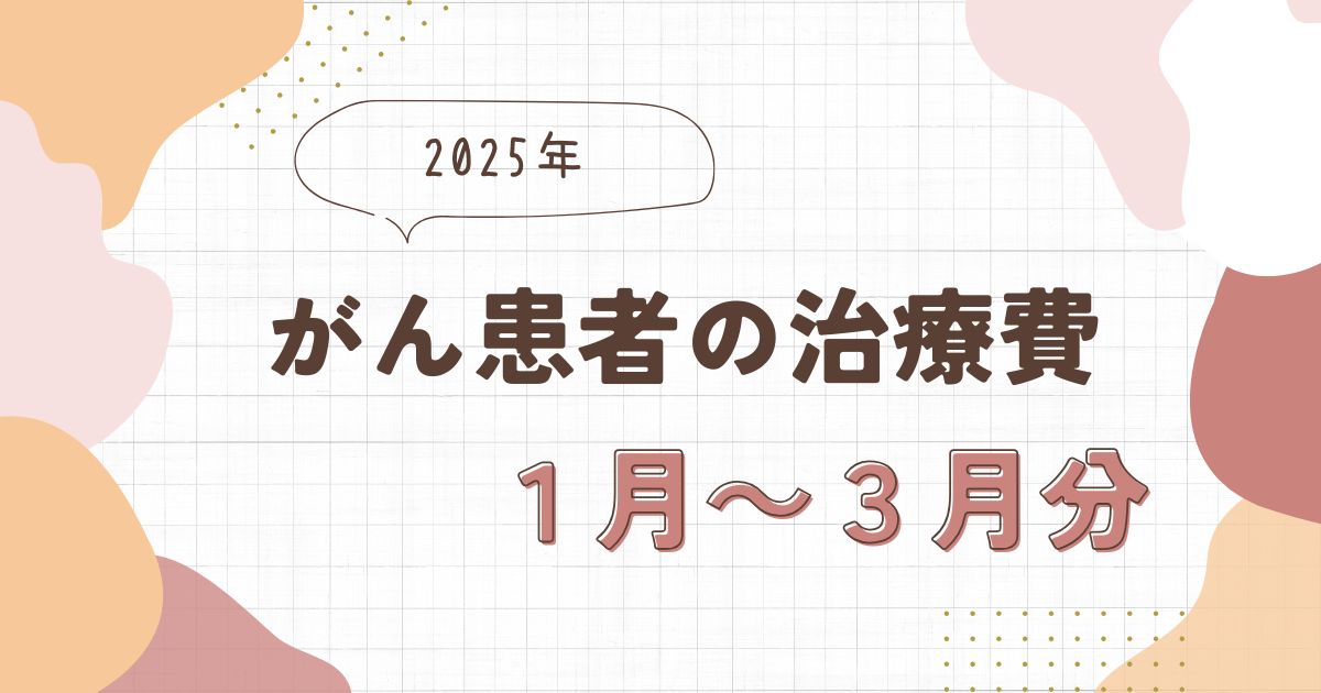 2025年　１月～３月のがんの治療費